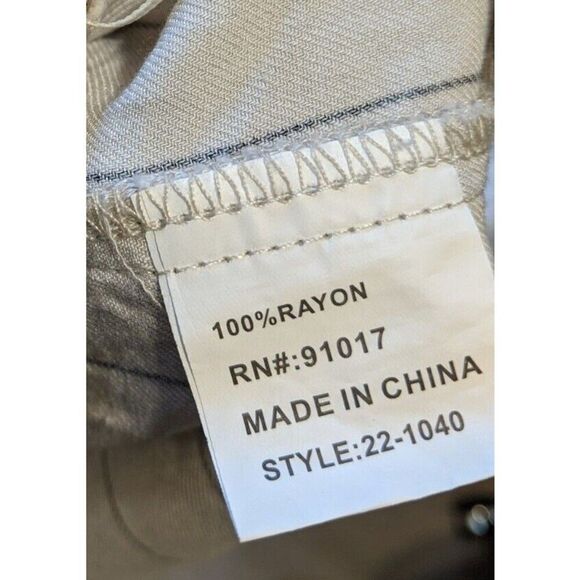 Luna Moon Pants Striped Wide Leg High Rise Cropped Pull On Elastic Back Size XL - Picture 9 of 11